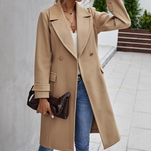 BellanBlue Jackets & Blazers - Classic Double Breast Buttons Trench Coat Jacket